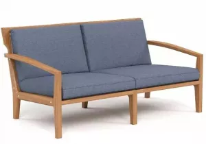 Стильный деревянный диван из массива ироко 2-х местный 