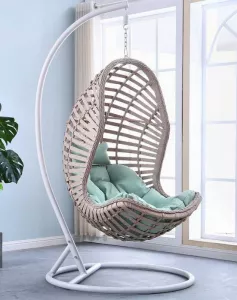 Подвесные кресла из искусственного ротанга яйцо купить