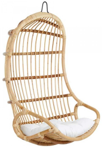Подвесное кресло из натурального ротанга Vallda 