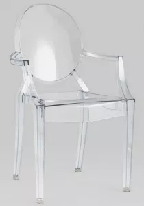 Прозрачные пластиковые кресла купить для кухни недорого