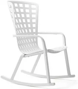 Пластиковые кресла-качалки для дачи, белое купить недорого
