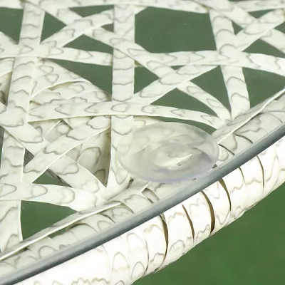 Комплект обеденный белый из искусственного ротанга стол и 2 крес Комплект обеденный белый из искусственного ротанга стол и 2 крес