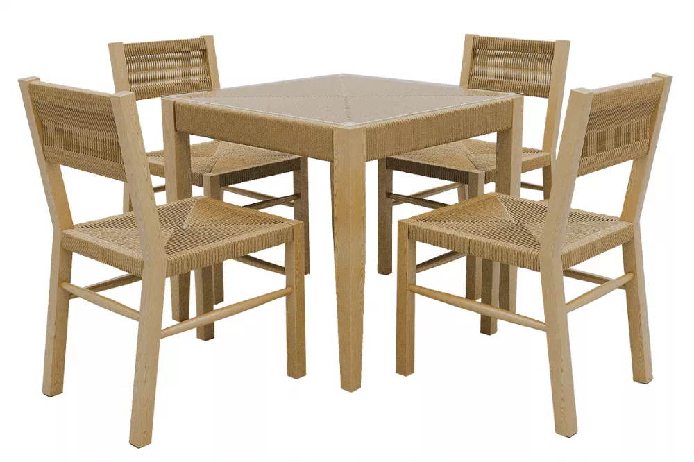 Плетеная деревянная мебель из лиственницы комплект