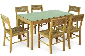 Обеденная группа из искусственного ротанга для уличного кафе