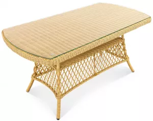 Кофейный стол из искусственного ротанга