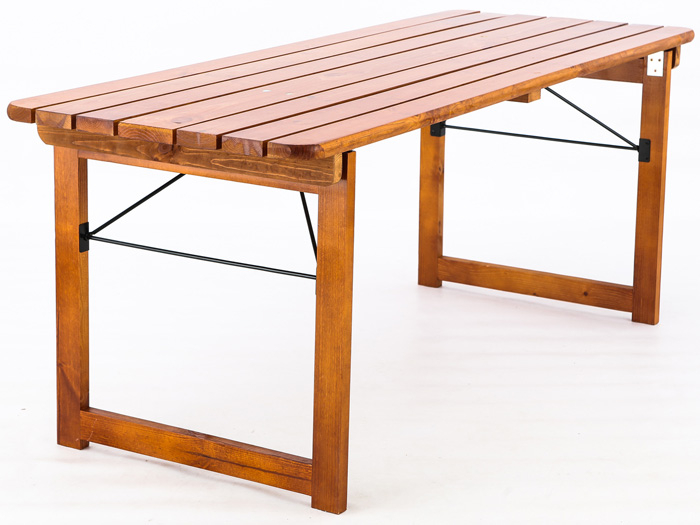 Складная мебель из сосны стол со скамейками для дачи