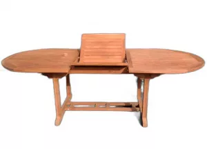 Большой деревянный стол из тика для улицы недорого