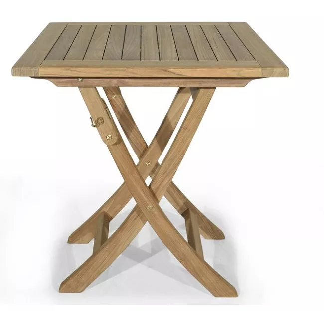 Квадратный обеденный складной стол из тика купить