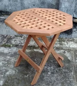 Складной столик для пикника из массива тика