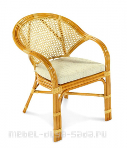Кресло плетеное из натурального ротанга