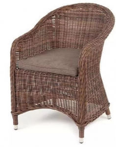 Кресло из искусственного ротанга Ravenna, коричневый