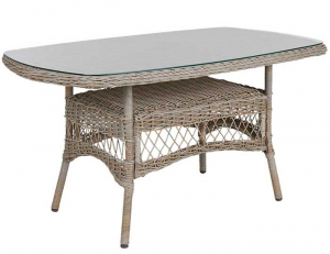 Обеденный плетеный стол Kamomill из искусственного ротанга