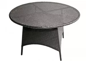 Круглый плетеный стол из искусственного ротанга