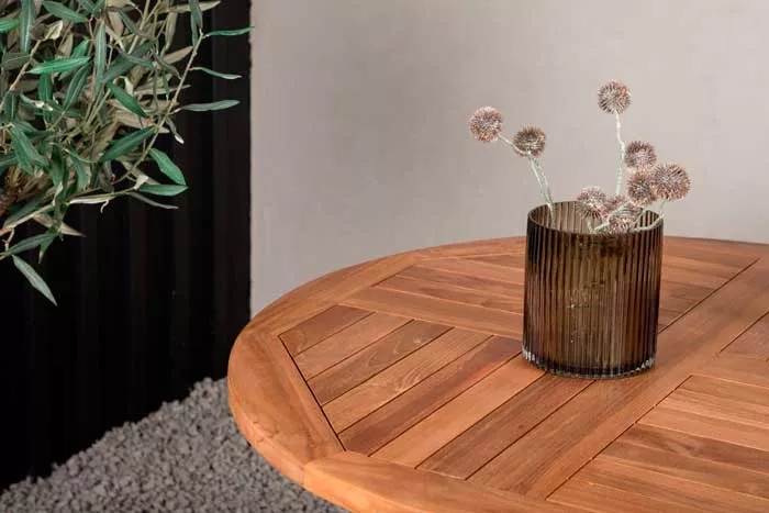 Складной круглый стол из тика для дачи купить Складной круглый стол из тика для дачи купить