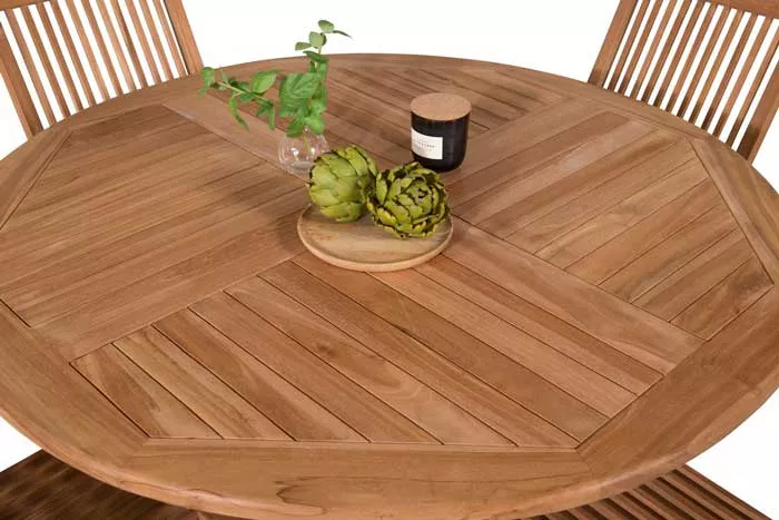 Складной круглый стол из тика для дачи купить Складной круглый стол из тика для дачи купить