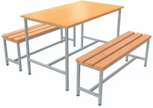 Обеденная группа круглый стол с мягкими стульями