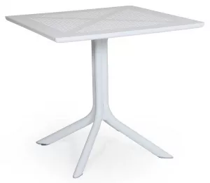 Пластиковый квадратный стол 80, белый