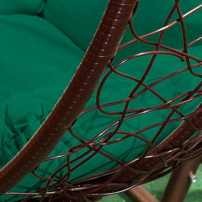 Плетеное подвесное кресло из искусственного ротанга