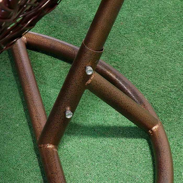 Плетеное подвесное кресло из искусственного ротанга