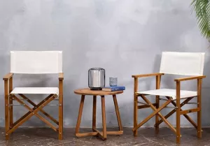 Набор садовой мебели из акации и металла для улицы