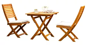Набор садовой мебели из акации и металла для улицы