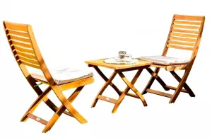 Кофейный набор садовой мебели из акации столик складной