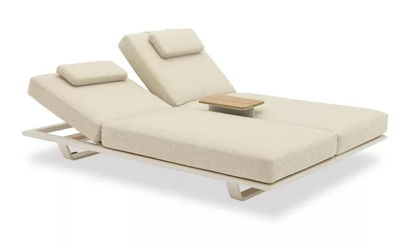 Комплект алюминиевых лежаков, бежевый