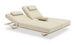 Уличный комплект для отдыха из алюминия, бежевый