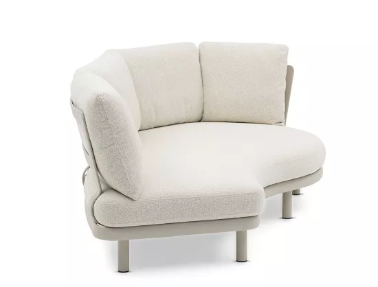 Уличный комплект для отдыха из алюминия, бежевый Уличный комплект для отдыха из алюминия, бежевый