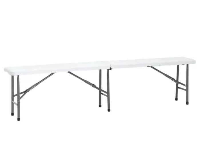 Пластиковая скамейка садовая складная чемодан для дачи 180 см