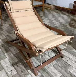 Складное кресло шезлонг деревянное для дачи купить