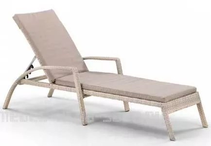 Лежак из искусственного ротанга для бассейна