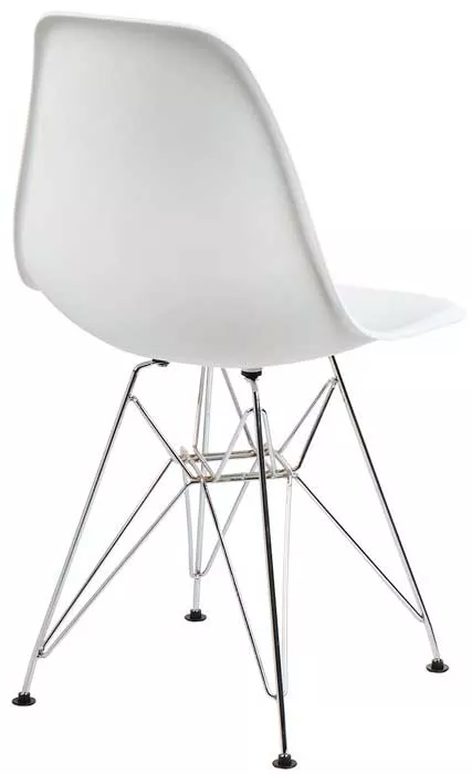 Белый пластиковый стул на металлических ножках купить выгодно
