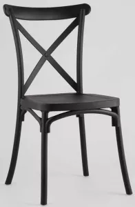 Венские стулья из пластика, черные купить недорого