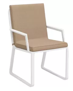 Уличные алюминиевые стулья с текстиленом, графит