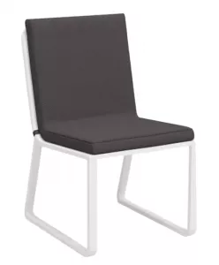 Черные металлические стулья для кухни в стиле Лофт с подушкой