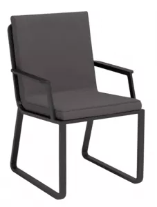 Уличные алюминиевые стулья с текстиленом, графит