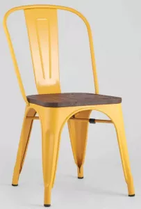 Желтые стулья для кухни металлические купить