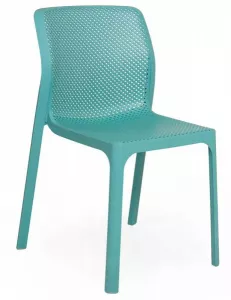 Пластиковый стул для дачи, зеленый Италия