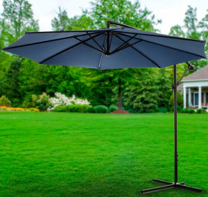 Садовый зонт на боковой опоре 3м, синий