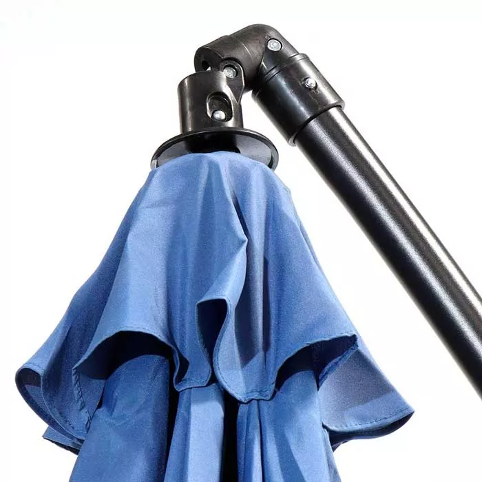 Садовый зонт для дачи на боковой опоре 3м, синий купить недорого