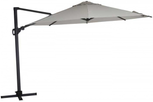 Зонт для дачи на боковой опоре Varallo антрацит/хаки 375 см