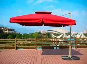 Уличный зонт на боковой опоре для дачи 2.5х2.5 м купить