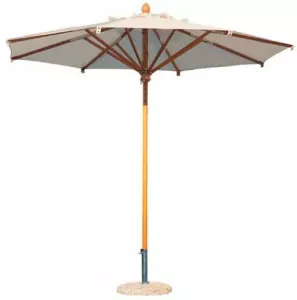 Уличный деревянный зонт на центральной опоре 2,5м на дачу Италия