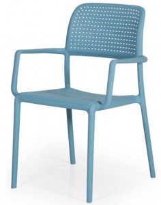Кресло пластиковое Bora, голубой