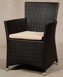 Кресло плетеное из искусственного ротанга арт.009