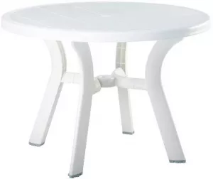 Круглый пластиковый стол для дачи 105 см