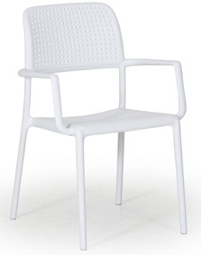 Кресло пластиковое Bora, белый
