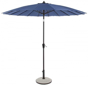 Синий уличный зонт на центральной опоре 2,7