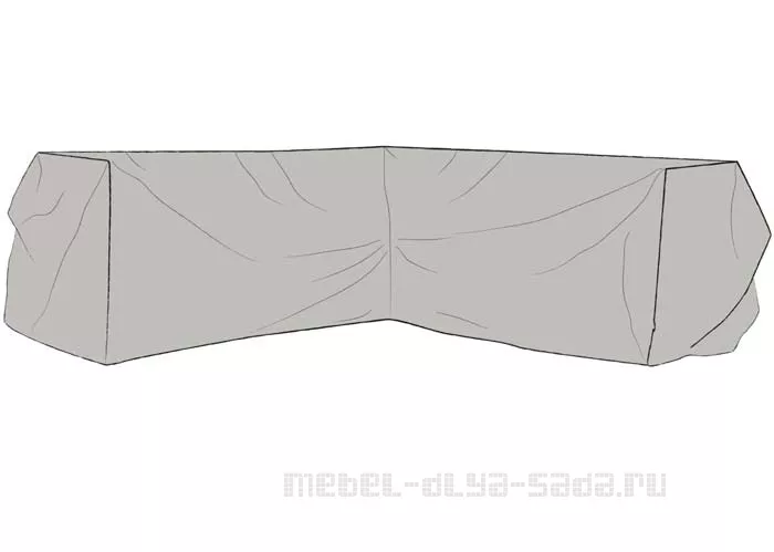 Чехол для угловой софы 255/255, серый